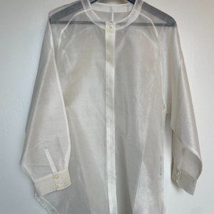 Mr. Larkin NWT Sheer Silk Organza Queenie Blouse, Size L *RARE*